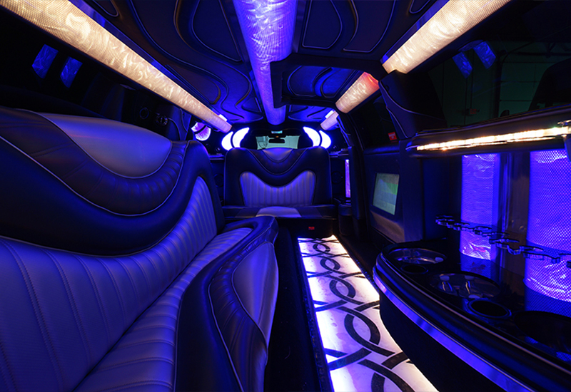 inside the limo